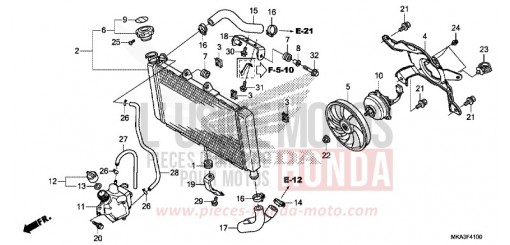 RADIATEUR NC750XDJ de 2018
